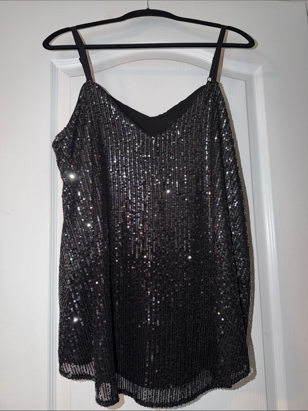 torrid Black Sequin Camisole Top